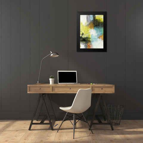 Patch II Black Modern Wood Framed Art Print by King