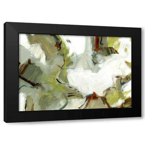 Travelers Sage Black Modern Wood Framed Art Print by King