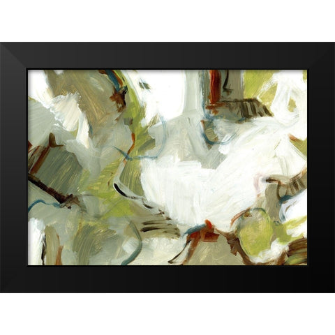 Travelers Sage Black Modern Wood Framed Art Print by King