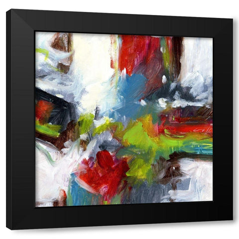Urban II Black Modern Wood Framed Art Print with Double Matting by King