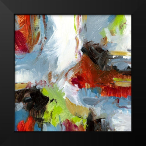 Urban V Black Modern Wood Framed Art Print by King