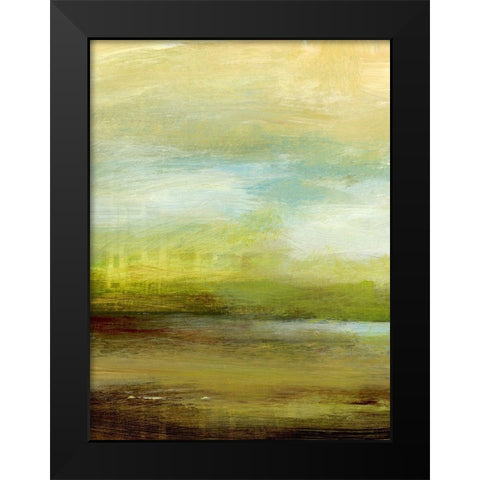 Distant Pond I Black Modern Wood Framed Art Print by King