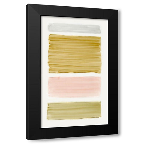Bar Gold I Black Modern Wood Framed Art Print by King