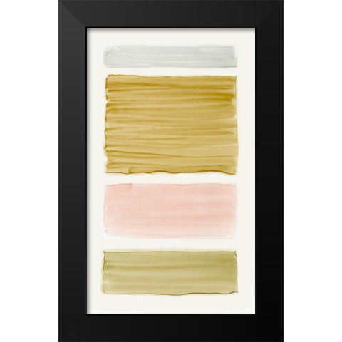 Bar Gold I Black Modern Wood Framed Art Print by King
