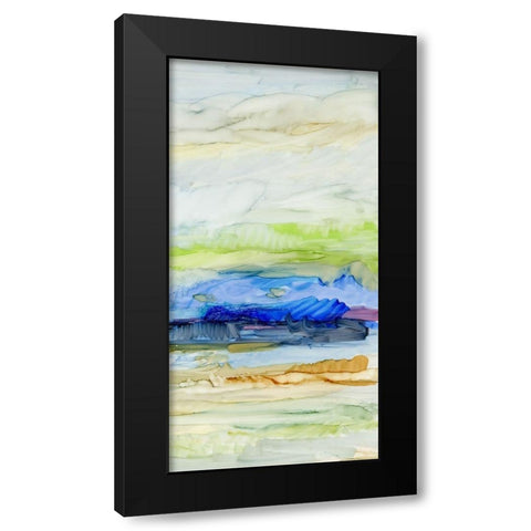 Blue Ridge II Black Modern Wood Framed Art Print by King