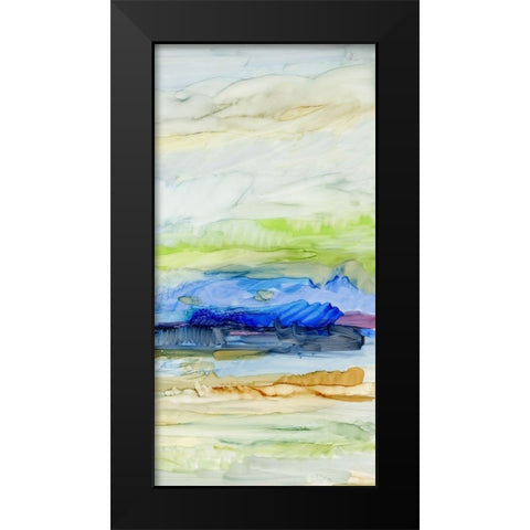 Blue Ridge II Black Modern Wood Framed Art Print by King