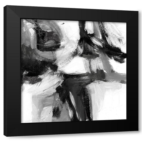 Night Wind I Black Modern Wood Framed Art Print with Double Matting by King