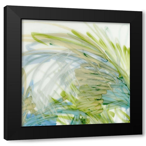 Palm Gesture I Black Modern Wood Framed Art Print with Double Matting by King