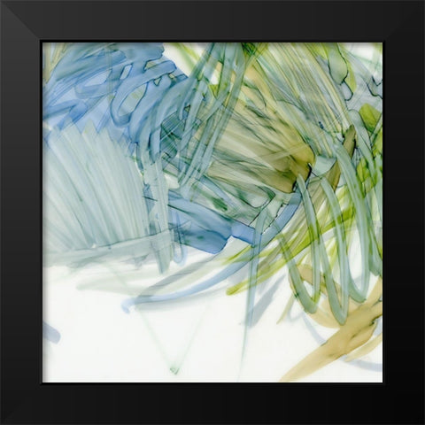 Palm Gesture II Black Modern Wood Framed Art Print by King