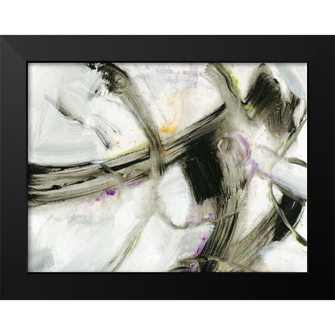 Swash I Black Modern Wood Framed Art Print by King