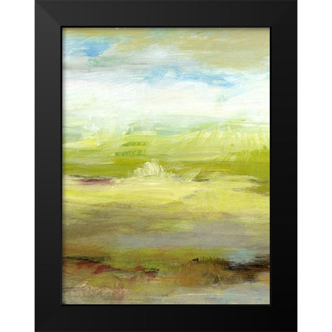 Grass Plains I Black Modern Wood Framed Art Print by King