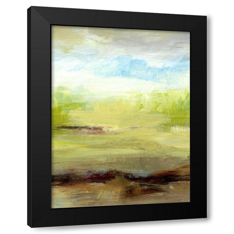 Grass Plains II Black Modern Wood Framed Art Print by King