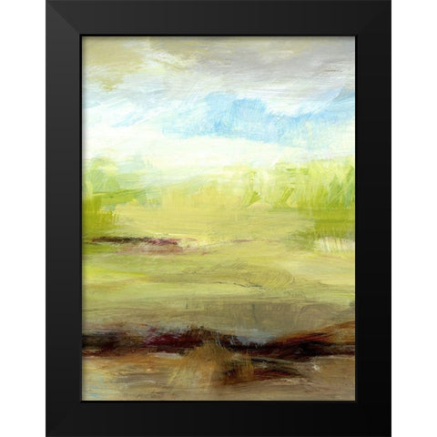 Grass Plains II Black Modern Wood Framed Art Print by King