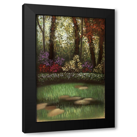 My Favorite Garden Black Modern Wood Framed Art Print with Double Matting by Ricci