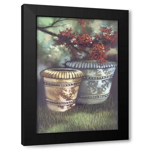 My Neighbors Yard I Black Modern Wood Framed Art Print with Double Matting by Ricci