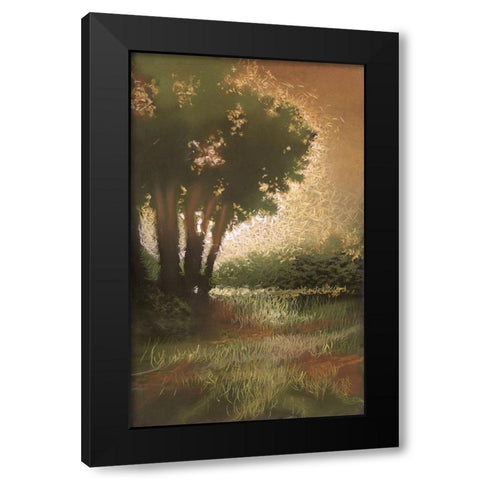 October Sun I Black Modern Wood Framed Art Print with Double Matting by Ricci