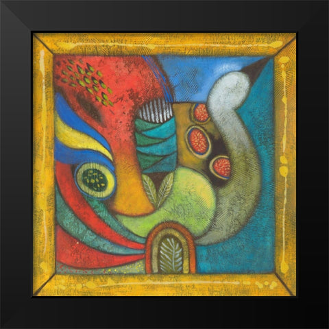 Trumpeteer I Black Modern Wood Framed Art Print by Scott