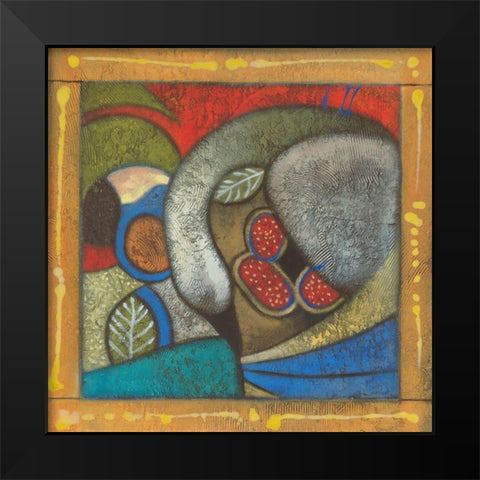Trumpeteer II Black Modern Wood Framed Art Print by Scott