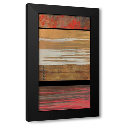 Wood Hues I Black Modern Wood Framed Art Print with Double Matting by Scott