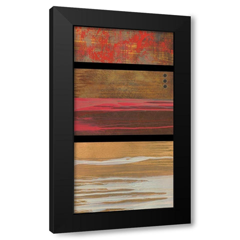 Wood Hues II Black Modern Wood Framed Art Print by Scott