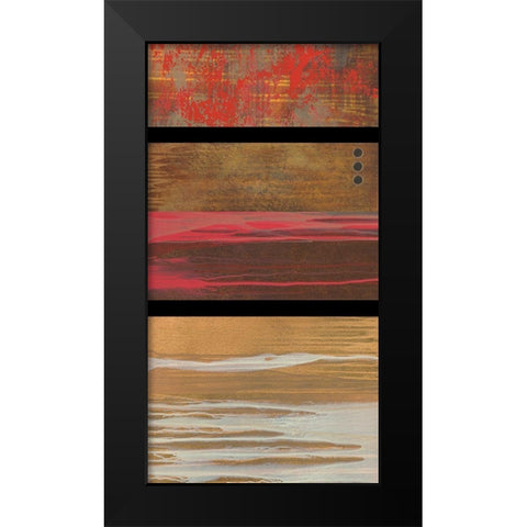 Wood Hues II Black Modern Wood Framed Art Print by Scott