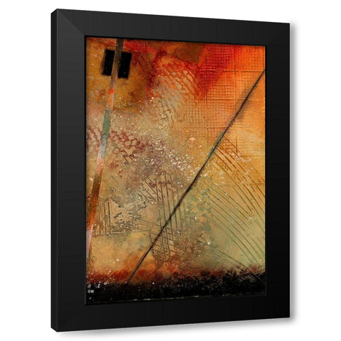 Aerial View Study II Black Modern Wood Framed Art Print with Double Matting by Scott