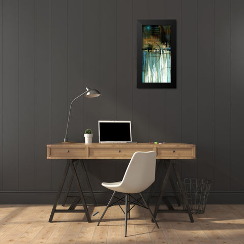 Lake Reflection I Black Modern Wood Framed Art Print by Scott