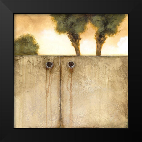 Peeking Palm I Black Modern Wood Framed Art Print by Scott