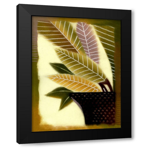 Polka Dot I Black Modern Wood Framed Art Print with Double Matting by Scott