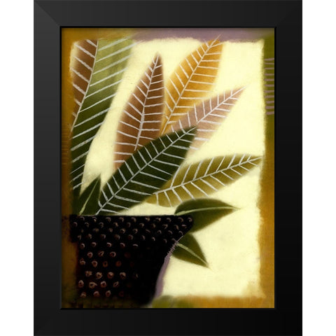 Polka Dot II Black Modern Wood Framed Art Print by Scott