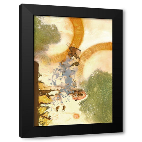 Ringmaster II Black Modern Wood Framed Art Print with Double Matting by Scott