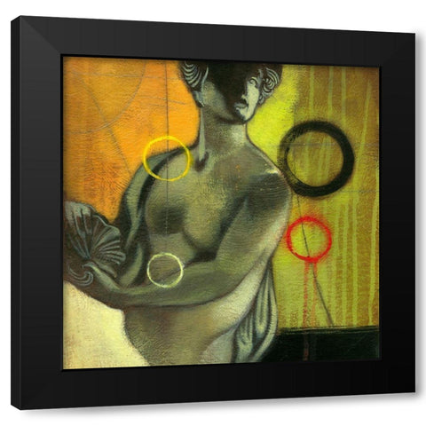Romans II Black Modern Wood Framed Art Print with Double Matting by Scott