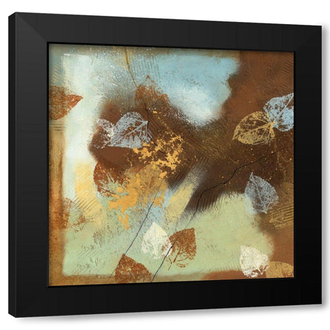 Tea Leaves I Black Modern Wood Framed Art Print with Double Matting by Scott