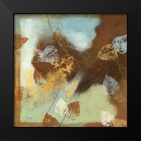 Tea Leaves I Black Modern Wood Framed Art Print by Scott