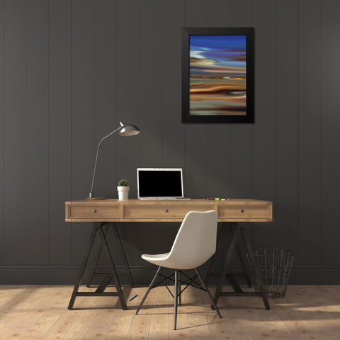 Skid I Black Modern Wood Framed Art Print by Tripp