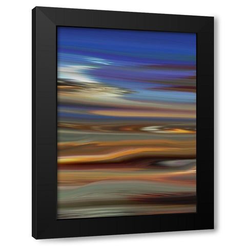 Skid I Black Modern Wood Framed Art Print with Double Matting by Tripp