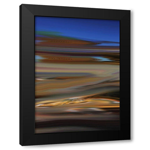 Skid II Black Modern Wood Framed Art Print by Tripp