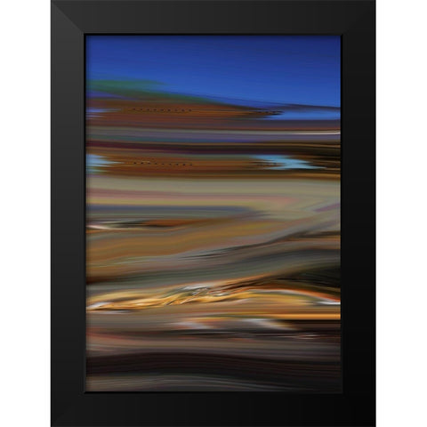Skid II Black Modern Wood Framed Art Print by Tripp