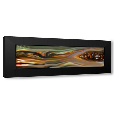 Urban Abstract I Black Modern Wood Framed Art Print with Double Matting by Tripp