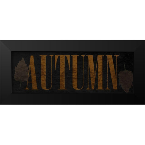 Autumn Black Modern Wood Framed Art Print by Phillip, Jamie