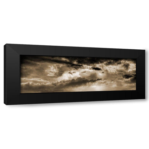 Bronz Sky Black Modern Wood Framed Art Print by Phillip, Jamie