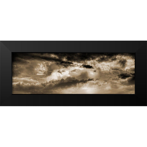 Bronz Sky Black Modern Wood Framed Art Print by Phillip, Jamie