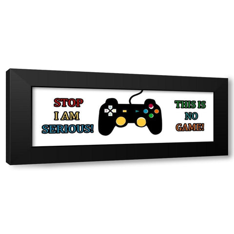 Game Black Modern Wood Framed Art Print by Phillip, Jamie
