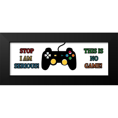 Game Black Modern Wood Framed Art Print by Phillip, Jamie