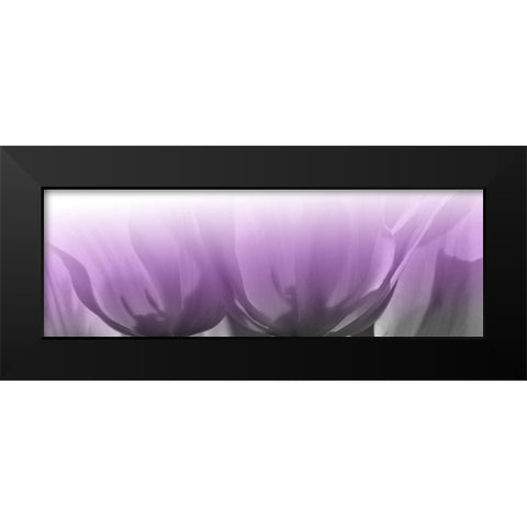 Transparant Lips Black Modern Wood Framed Art Print by Phillip, Jamie