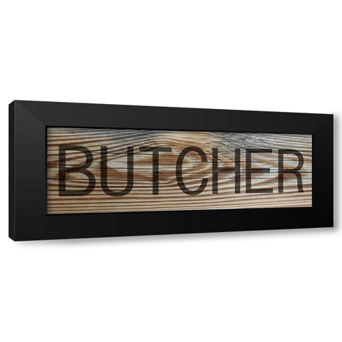 Butcher Black Modern Wood Framed Art Print with Double Matting by Phillip, Jamie