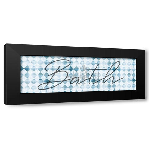 Bath Black Modern Wood Framed Art Print by Phillip, Jamie