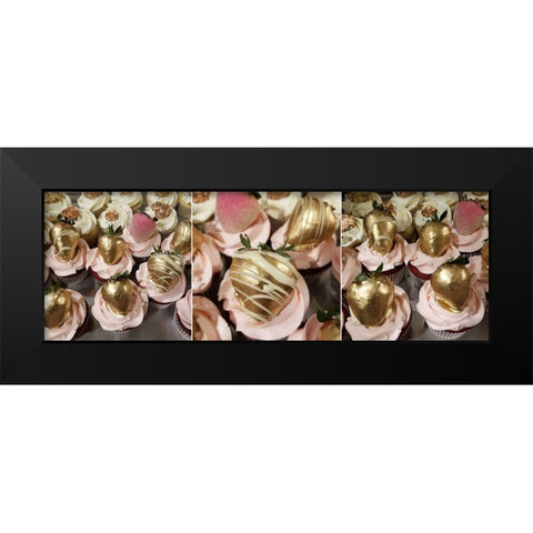 Cupcake Wall Black Modern Wood Framed Art Print by Phillip, Jamie