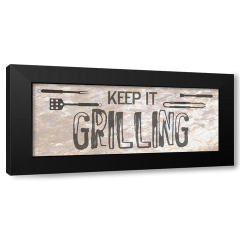 Grill Black Modern Wood Framed Art Print with Double Matting by Phillip, Jamie