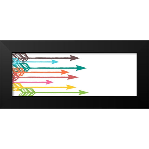 Straight Arrow 2 Black Modern Wood Framed Art Print by Phillip, Jamie